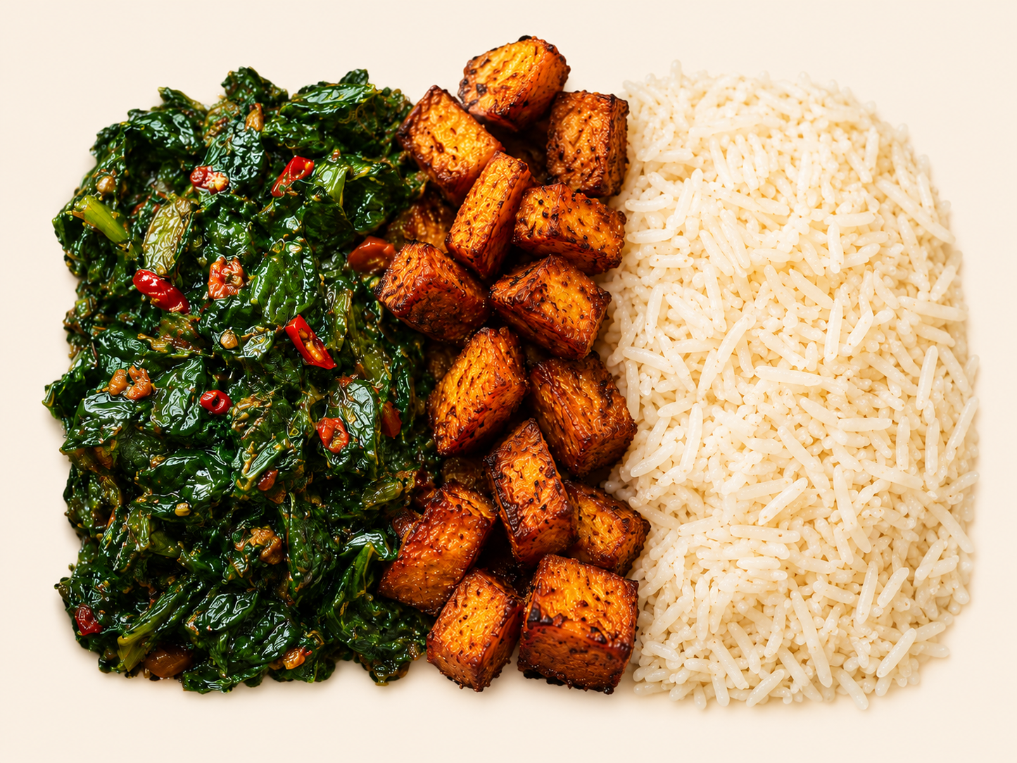 White Rice Efo riro (Vegetbale)